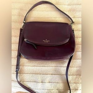 Kate Spade Gently used medium size handbag. Beautiful wine color